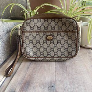 Gucci Plus GG Coated Canvas Wristlet